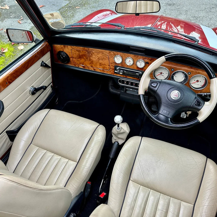 What makes the interior of the classic Mini so unique?